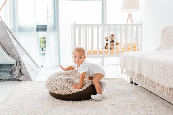 adorable toddler in white nursery room - SKIDamarink KIDs adorable toddler in white nursery room