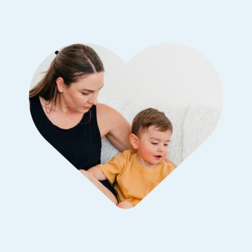 Mom and child-heart
